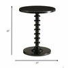 Homeroots 22 x 17 x 17 in. Acton Side Table Black 286293
